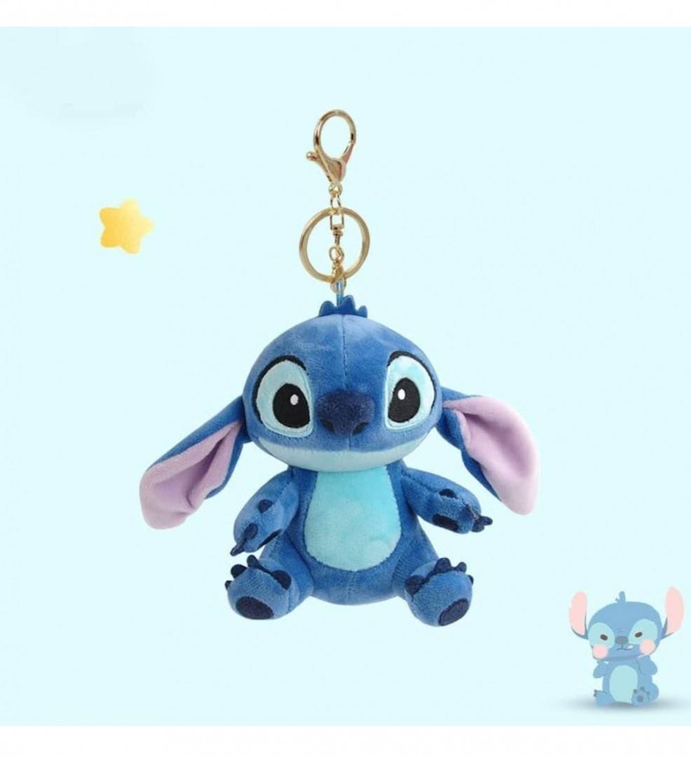 Jucarie de plus Stitch, tip breloc, multicolor, 12 cm