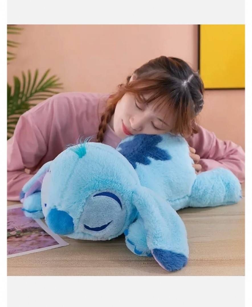Jucarie de plus, Stitch, XXL, albastru, 77 cm