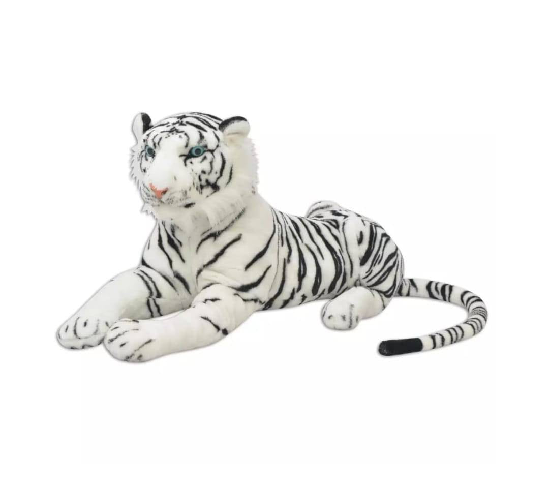 Jucarie de plus, Tigru, alb/negru, 50 cm