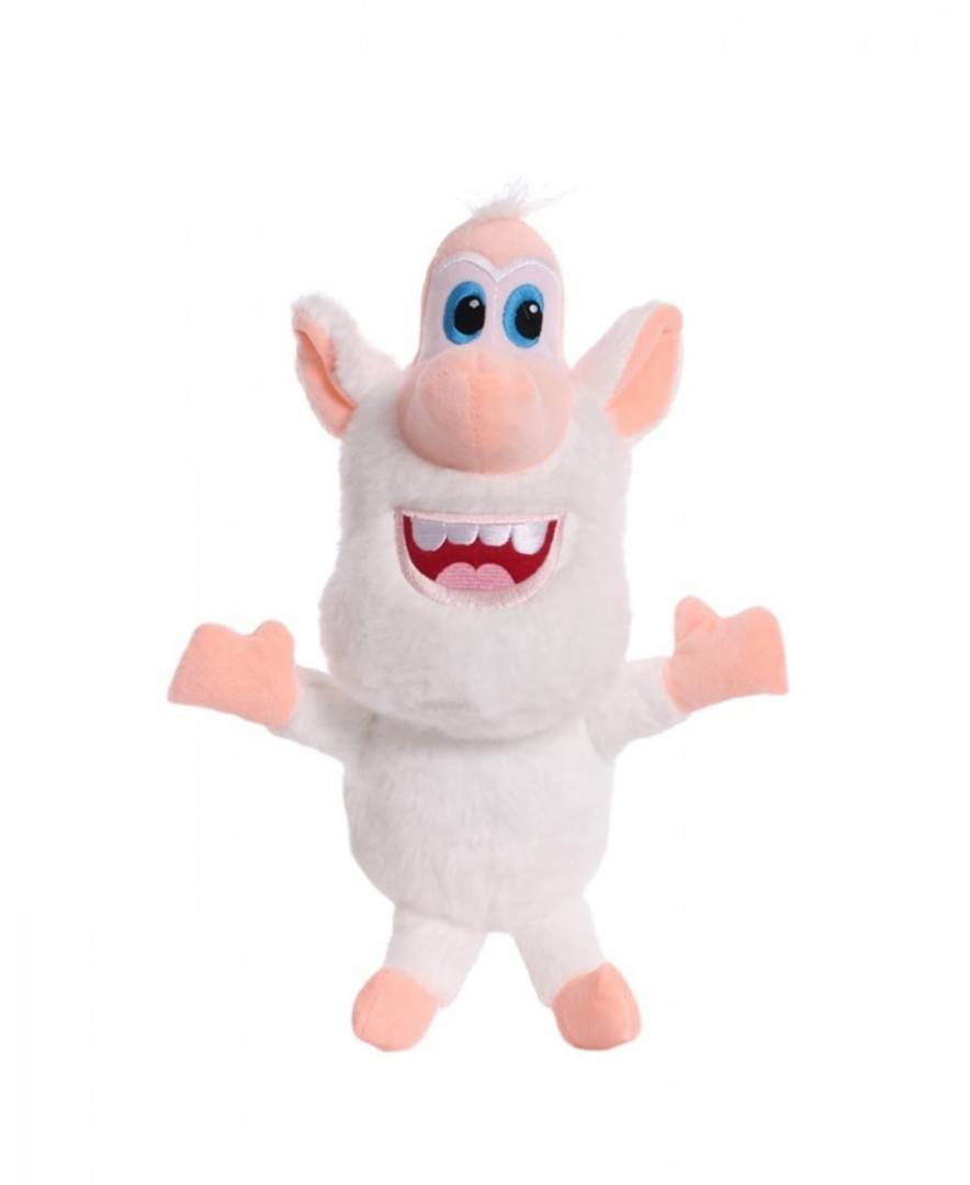 Jucarie de plus, tip Booba, alb, 31 cm