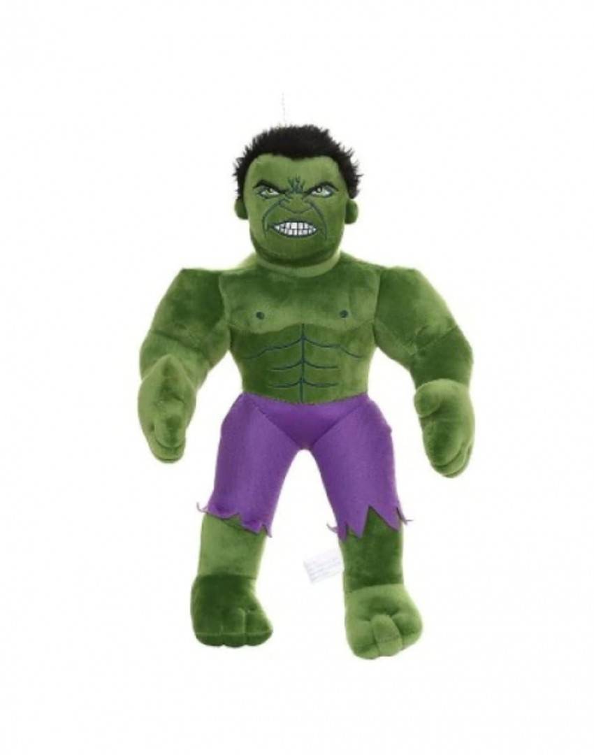 Jucarie de plus, tip Hulk, verde, 30 cm