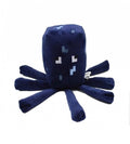 Jucarie de plus, tip Minecraft, cu ventuza, albastru, 24 cm