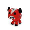 Jucarie de plus, tip Minecraft, cu ventuza, rosu, 15 cm