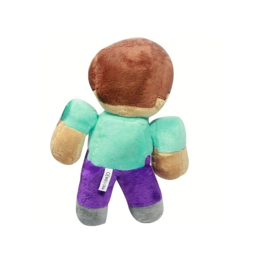 Jucarie de plus, tip Mycraft, Zombie Steve, multicolor, 30 cm