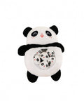 Jucarie de plus tip perna, Panda cu 6 pui, alb/multicolor, 45 cm