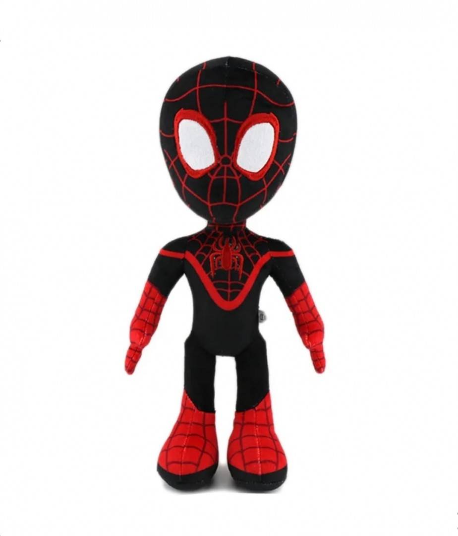 Jucarie de plus, tip Spidey Miles, rosu/negru, 35 cm