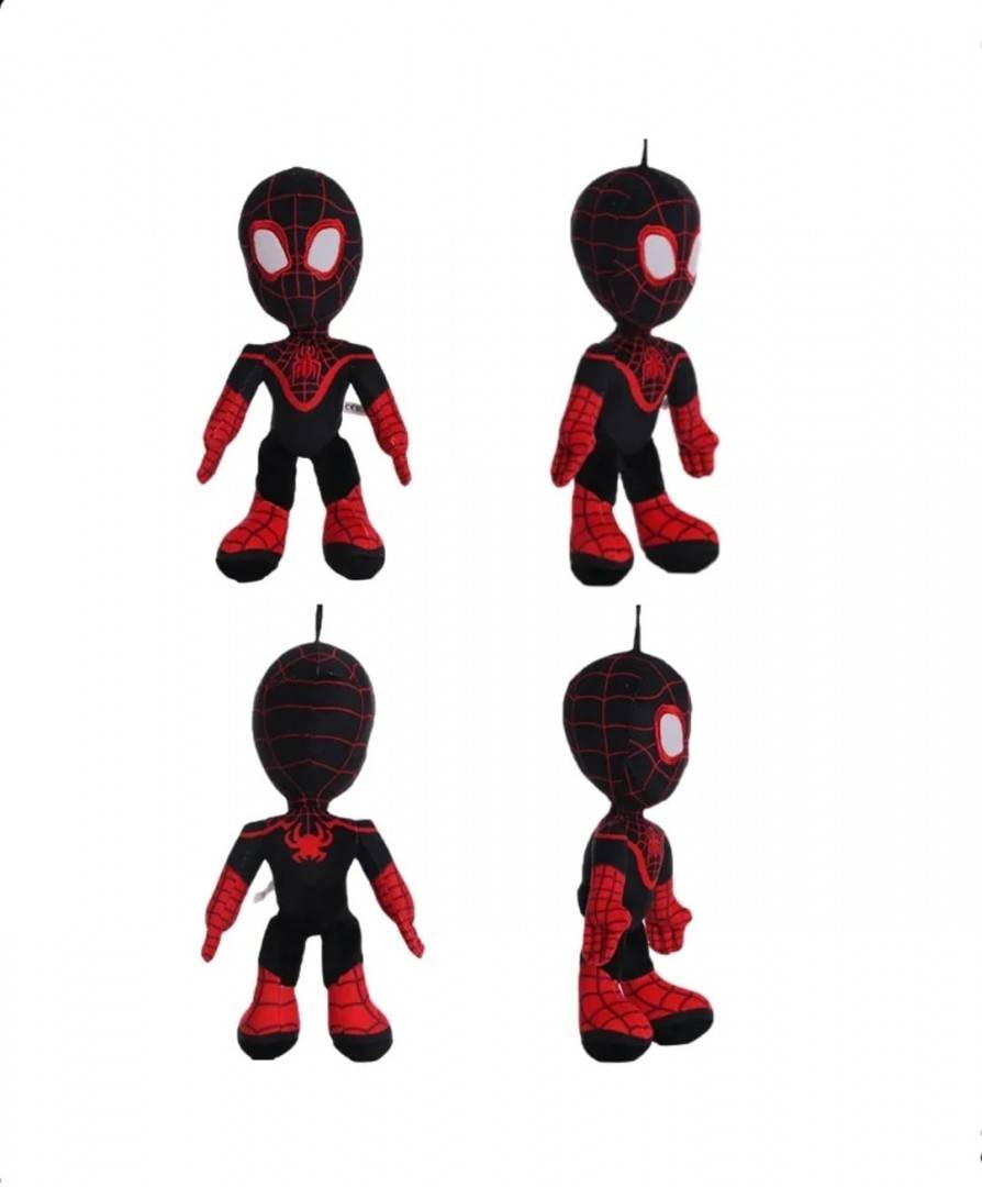 Jucarie de plus, tip Spidey Miles, rosu/negru, 35 cm
