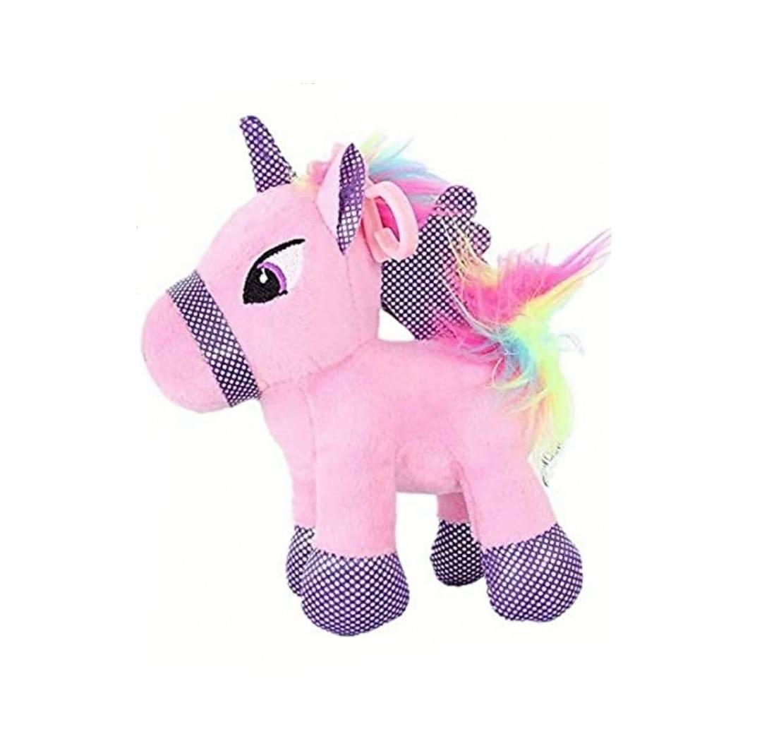 Jucarie de plus, tip Unicorn, roz deschis, 26 cm