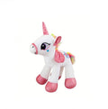 Jucarie de plus, Unicorn, canta, alb, 26 cm