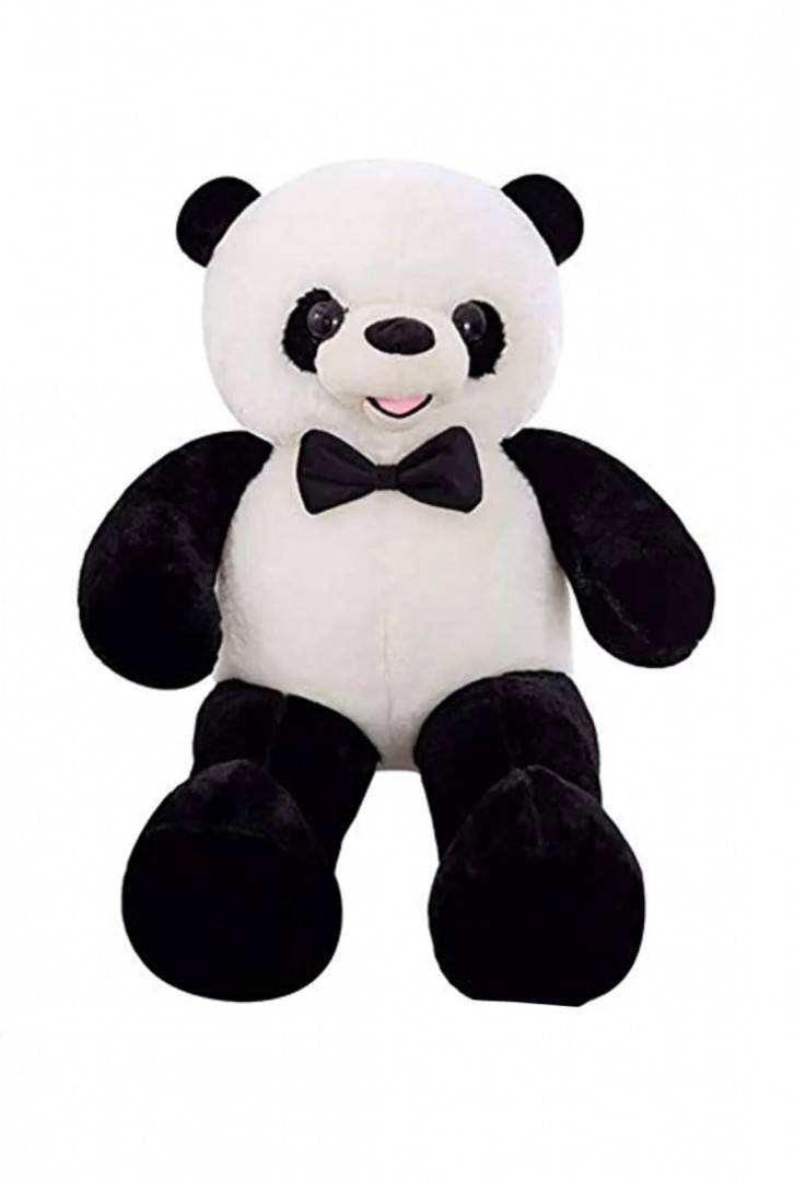 Jucarie de plus, Urs Panda, alb/negru, 90 cm