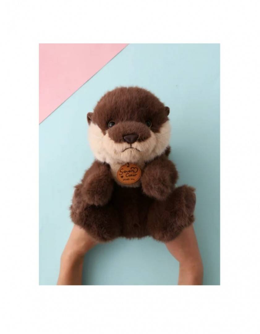 Jucarie de plus, Vidra, maro, 30 cm