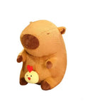 Jucarie din plus, Capibara cu mosor mecanic, maro, 31 cm