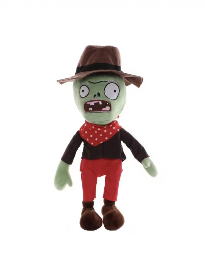 Jucarie din plus pentru copii, Cowboy Zombie, Plants vs Zombies, 28 cm