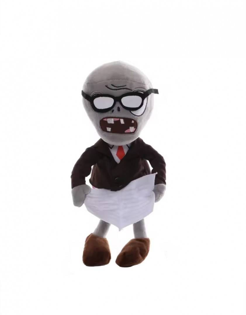 Jucarie din plus pentru copii, Newspaper Zombie, Plants vs Zombies, 25 cm