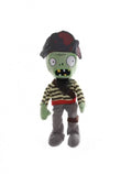 Jucarie din plus pentru copii, Swashbuckler Zombie, Plants vs Zombies, verde, 25 cm