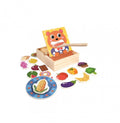Jucarie educativa, Hraneste Ursuletul, montessori, lemn, multicolor
