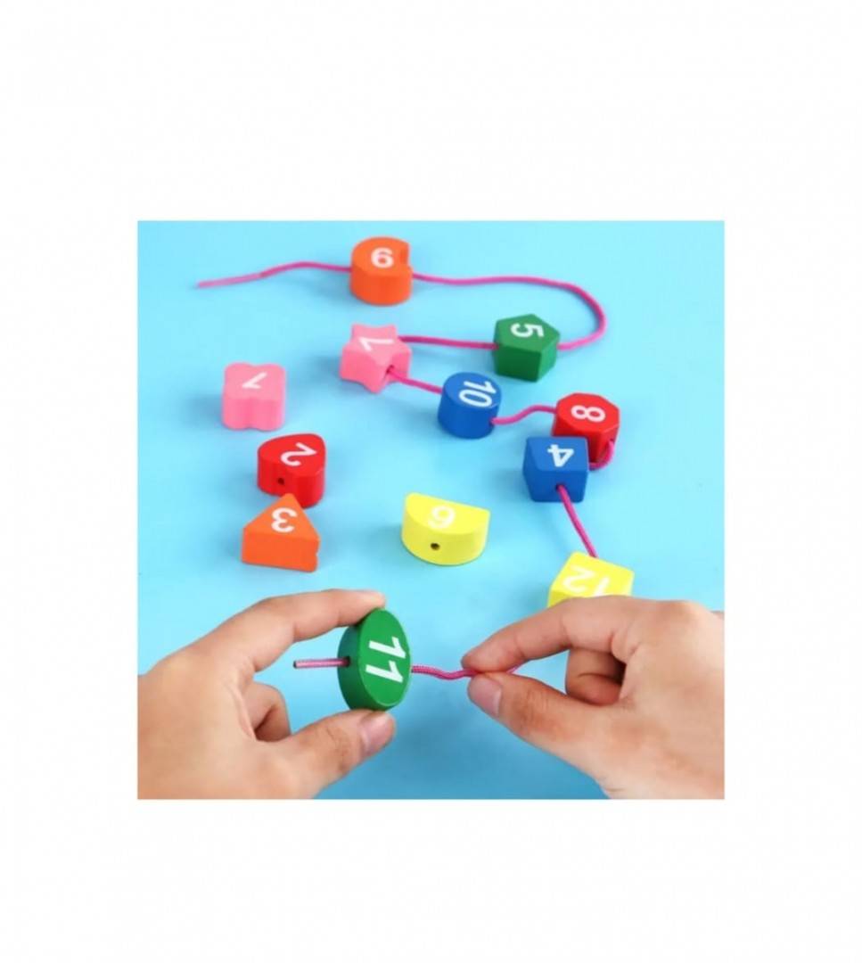 Jucarie educativa, Montessori, Ceas Pinguin, 12 piese, lemn, multicolor, 17 cm