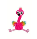 Jucarie Flamingo interactiv, dansator, repetare vocala, roz, 32 cm