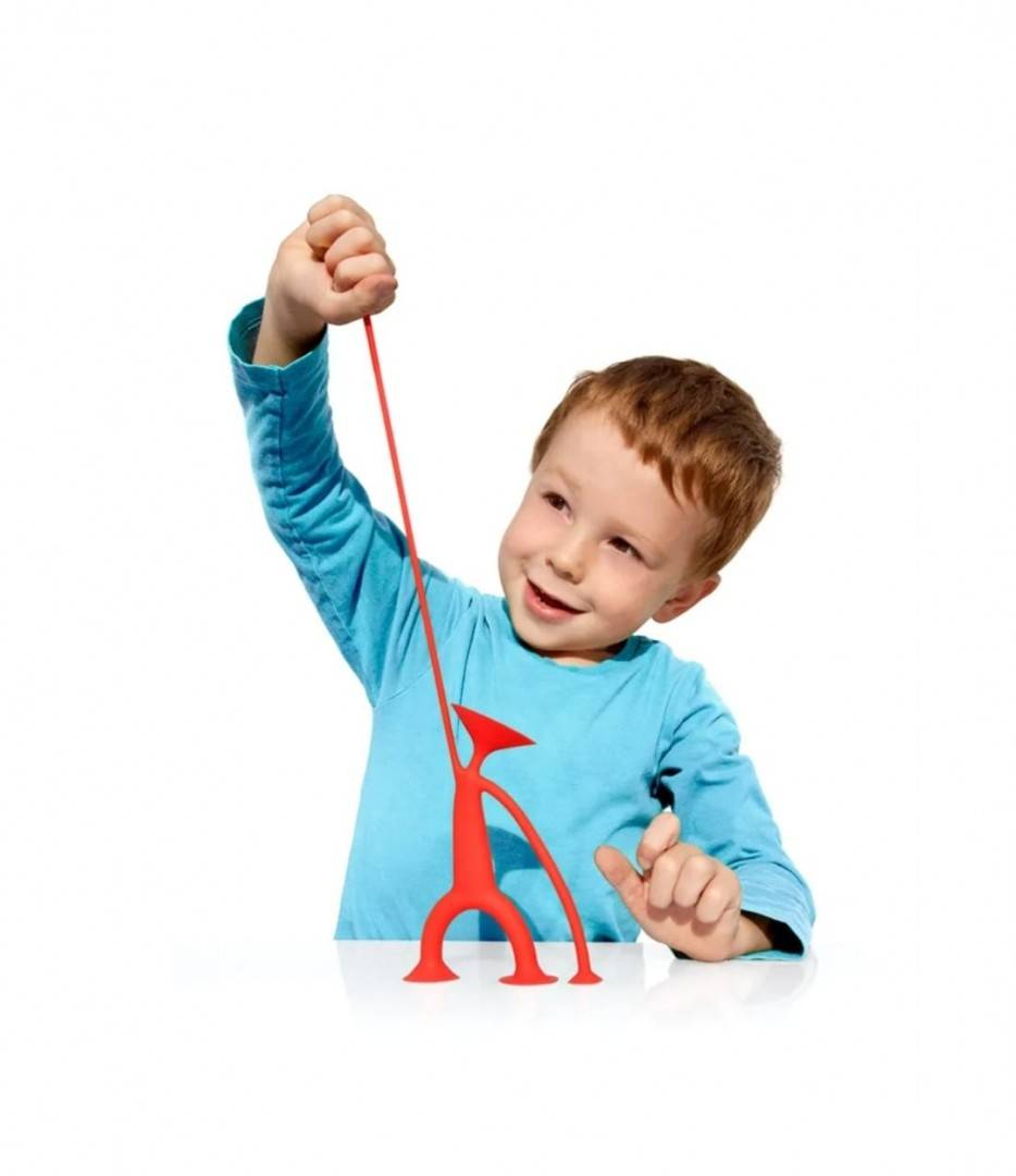 Jucarie Interactiva, 2 omuleti elastici din silicon, multicolor