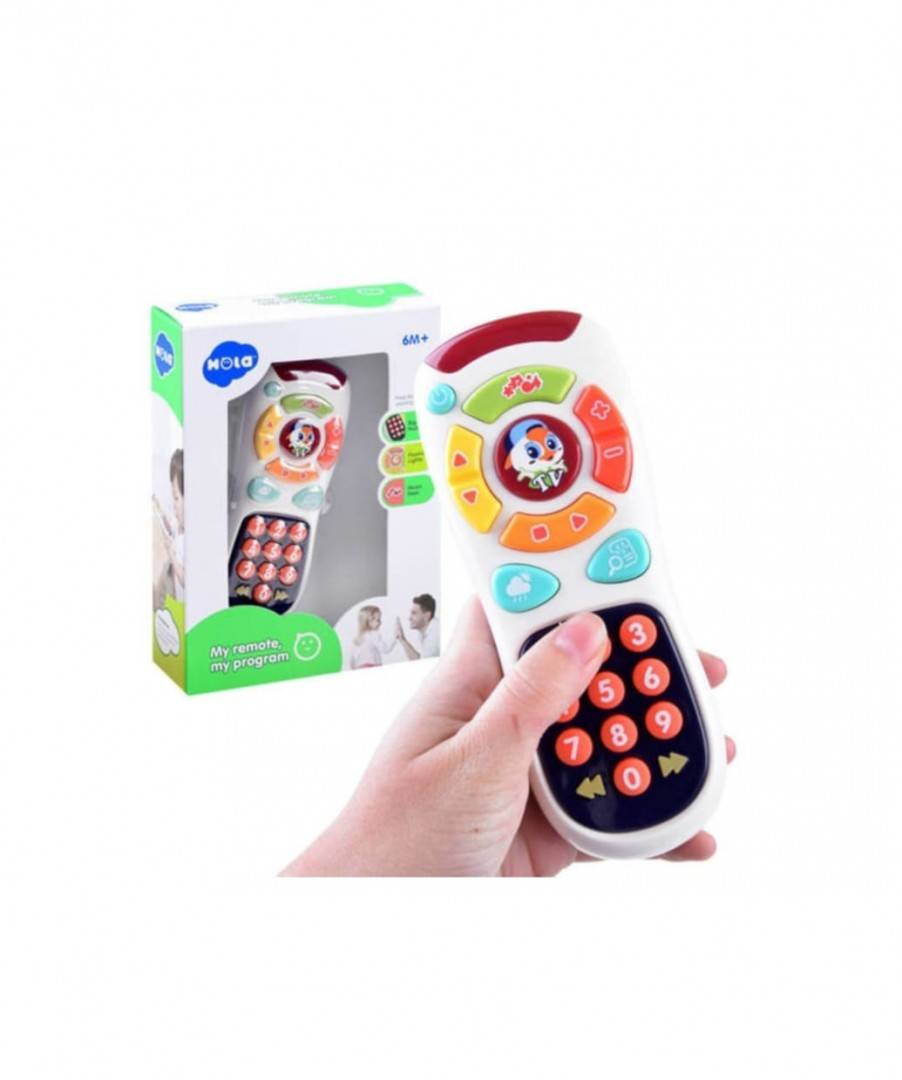 Jucarie interactiva bebe, Telecomanda , Hola, multicolor, 6 luni +