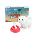 Jucarie interactiva, Catelusul Vesel, se deplaseaza, misca capul, sunete, alb, 18 m