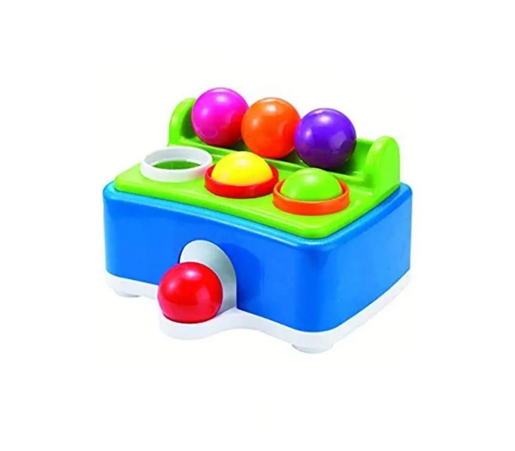 Jucarie interactiva cu 6 blie si ciocan, sunete si lumini, multicolor, 21 cm