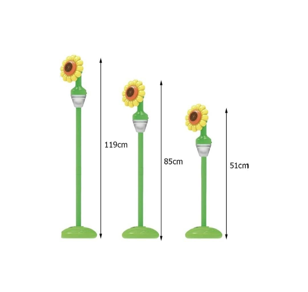 Jucarie Interactiva de Facut Baloane de Sapun, Floarea Soarelui, Automata, Portabila, lumini, usb, 119 cm