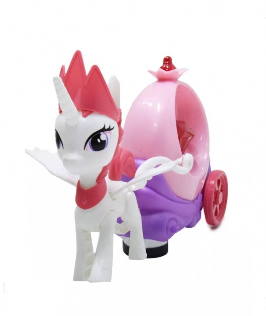 Jucarie interactiva, Favorite Pony, muzical, sunete si lumini, multicolor, 26 cm