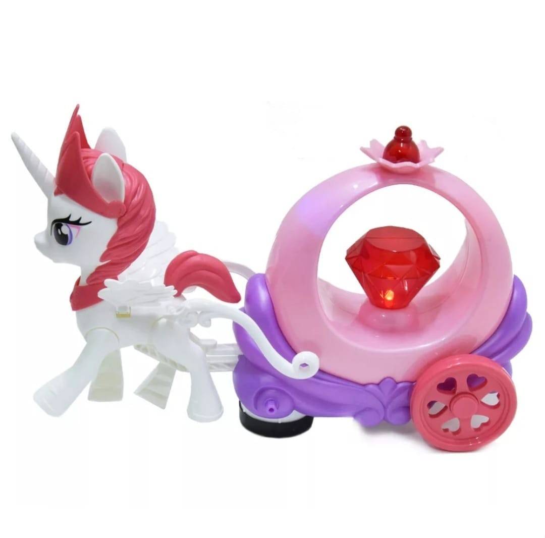 Jucarie interactiva, Favorite Pony, muzical, sunete si lumini, multicolor, 26 cm