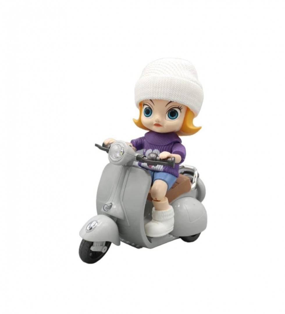 Jucarie interactiva, Fetita pe scooter, sunete si lumini, mov
