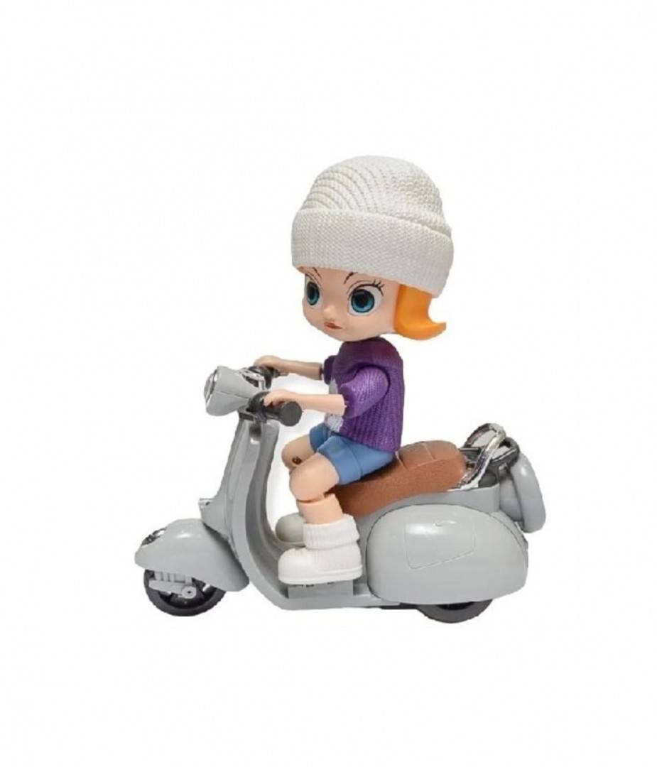 Jucarie interactiva, Fetita pe scooter, sunete si lumini, mov