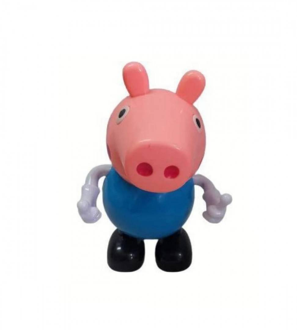 Jucarie interactiva, George Peppa Pig, lumini si sunete, albastru, 18.5 cm