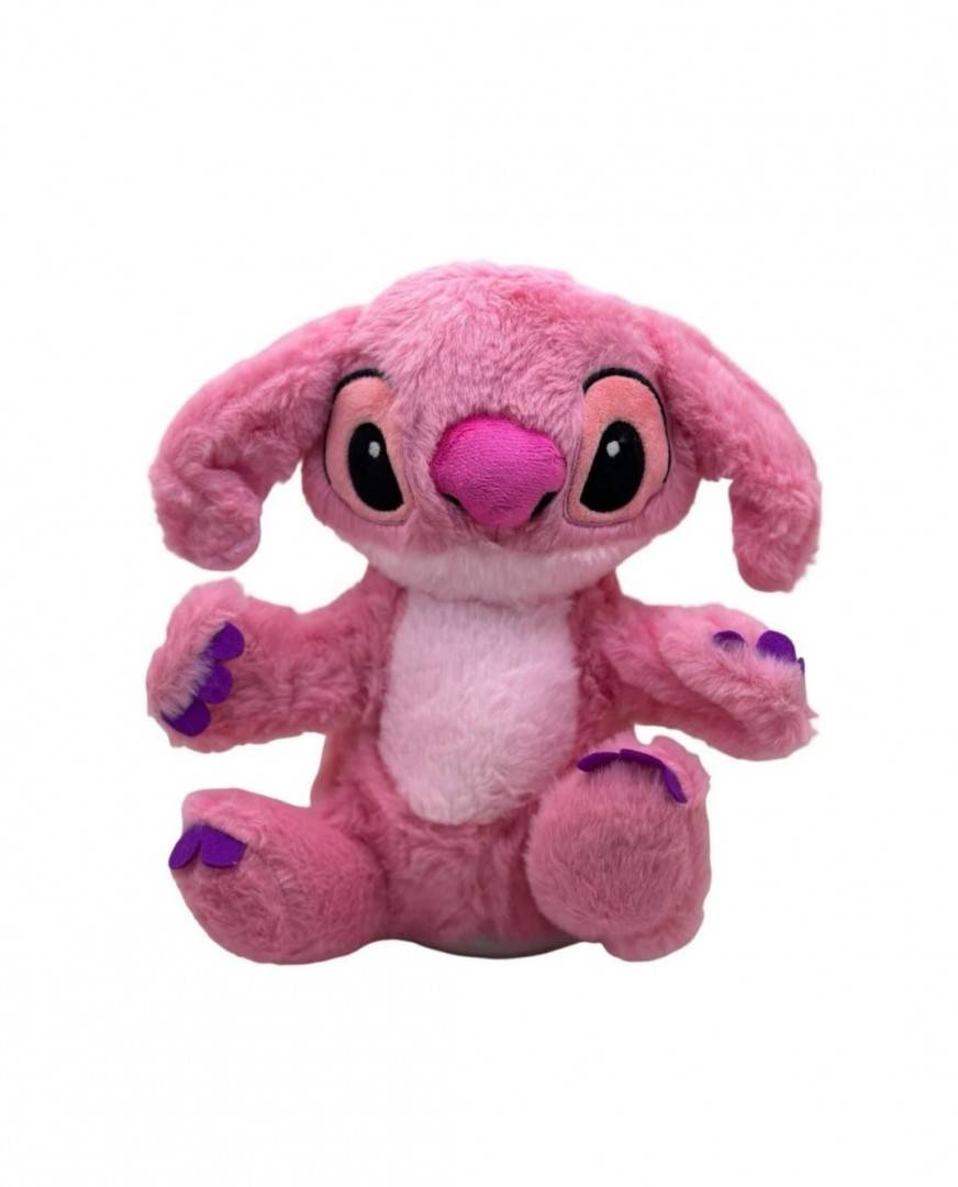 Jucarie interactiva, Lilo Stitch, sunet, inregistrare, roz, 23 cm