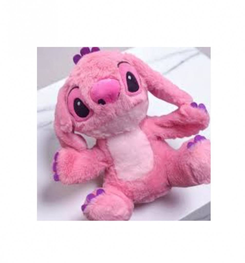 Jucarie interactiva, Lilo Stitch, sunet, inregistrare, roz, 23 cm