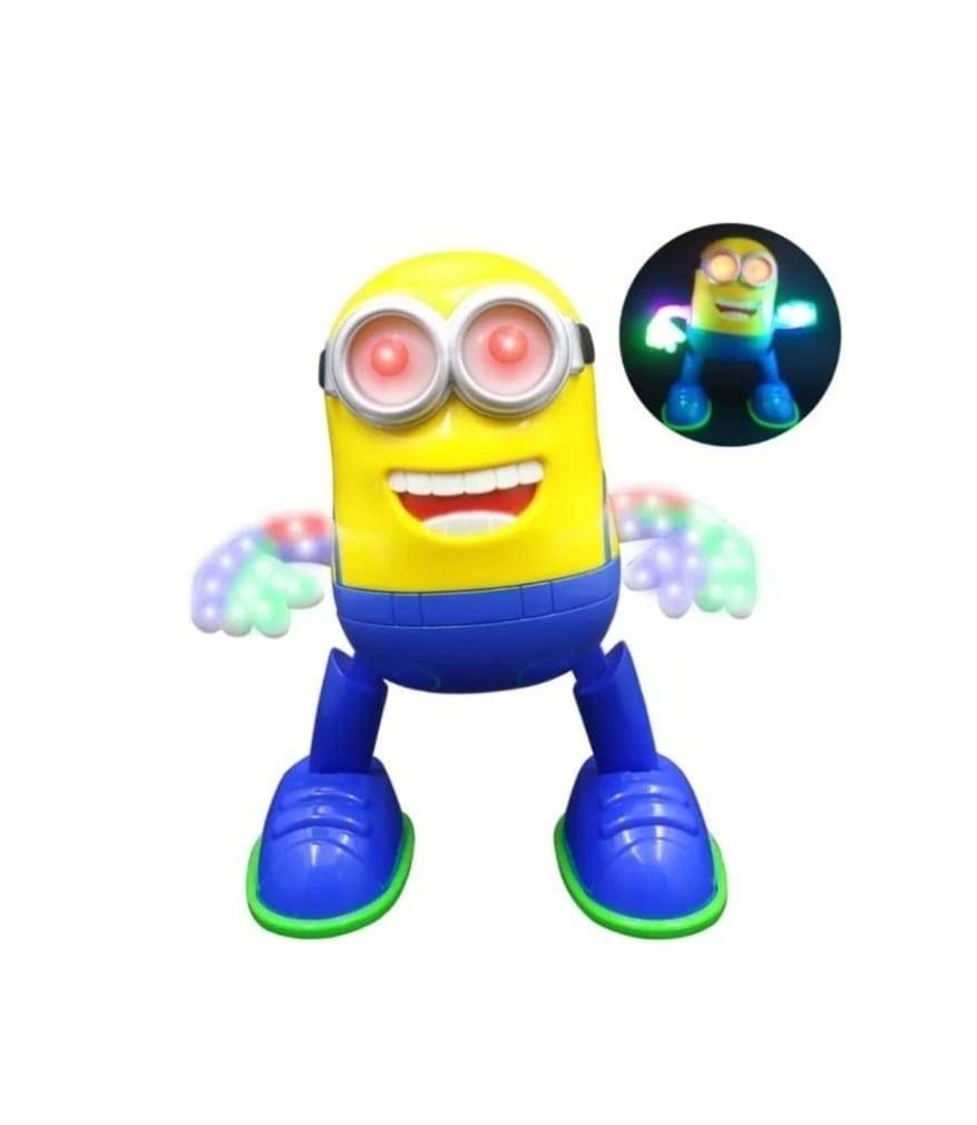 Jucarie interactiva, Model Minion, functie lumini/sunete, galben, 22 cm