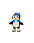 Jucarie interactiva, Pinguinul dansator, sunete si lumini, MASHASHOP, albastru, 22 cm