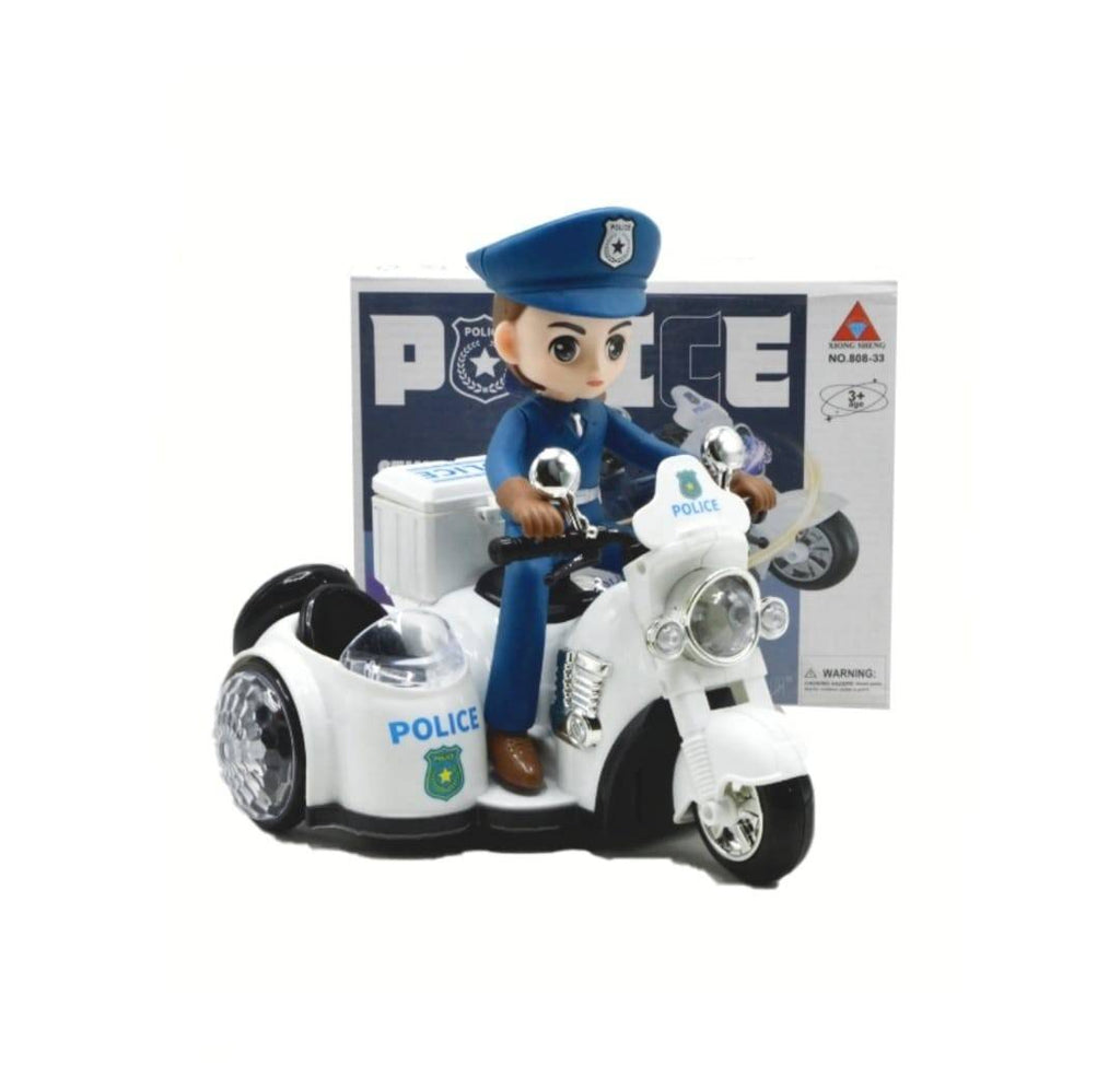 Jucarie interactiva, Politistul pe motocicleta, sunete si lumini, multicolor