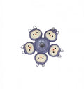 Jucarie interactiva, Spinner Labubu, mov, 6 cm