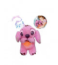 Jucarie interactiva, Stitch Lilo, care imita respiratia, melodii, lumineaza, roz, 27 cm