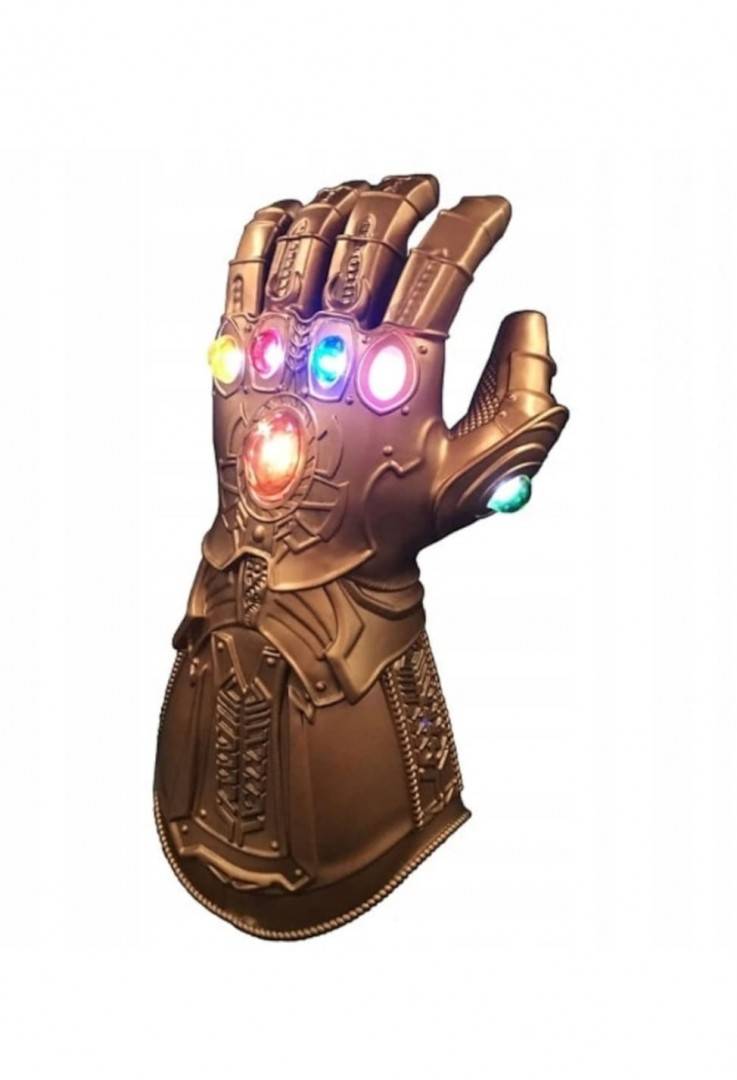 Jucarie Manusa lui Thanos, led si cristale, multicolor, 37 cm