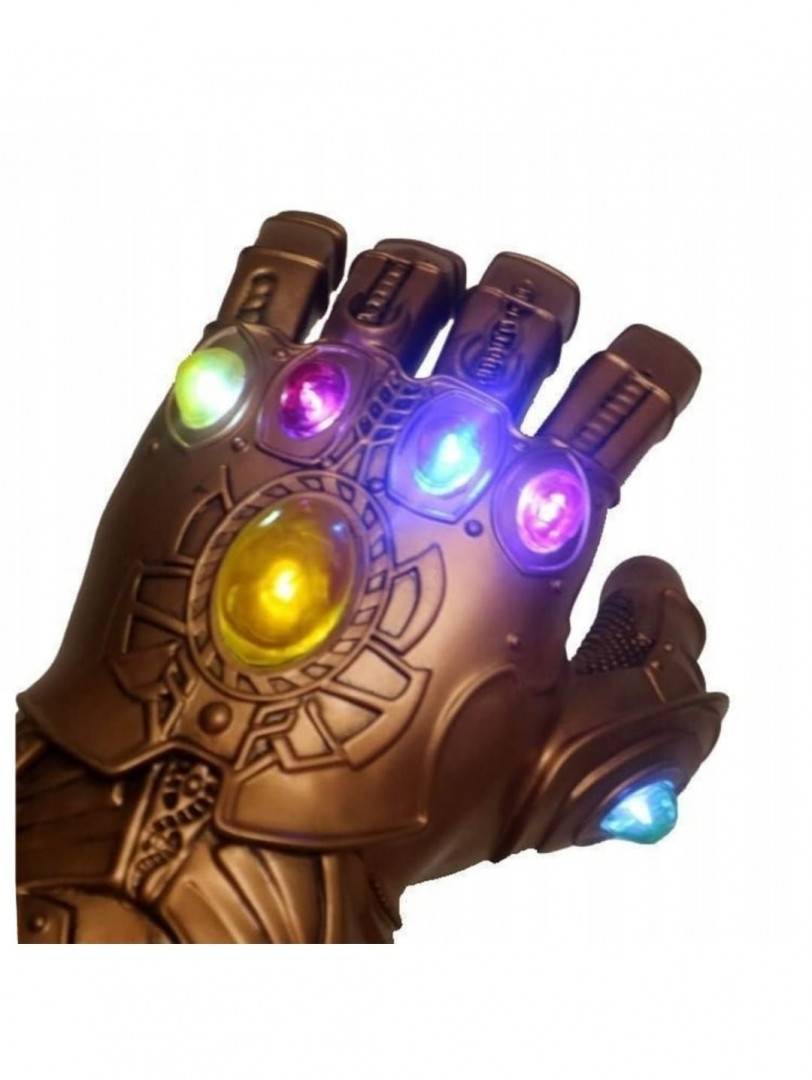 Jucarie Manusa lui Thanos, led si cristale, multicolor, 37 cm