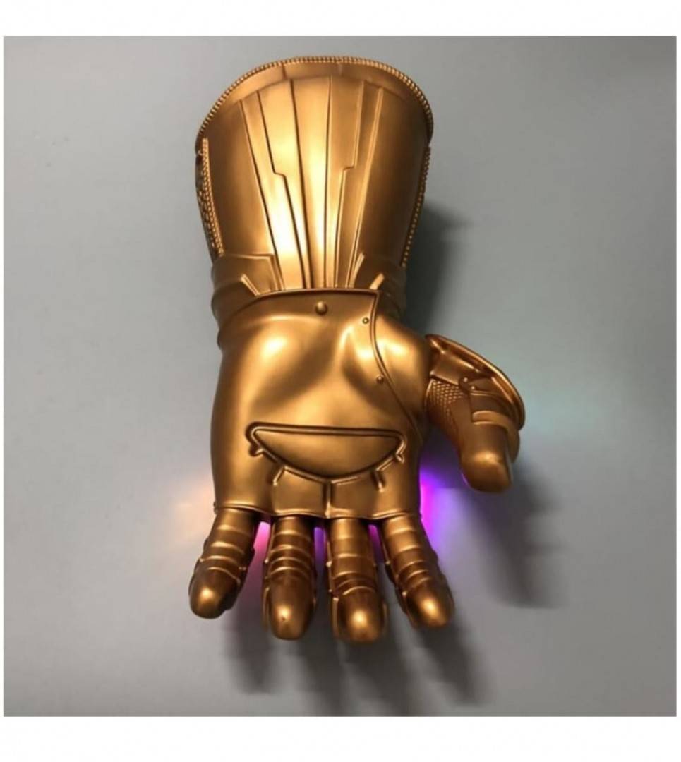 Jucarie Manusa lui Thanos, led si cristale, multicolor, 37 cm