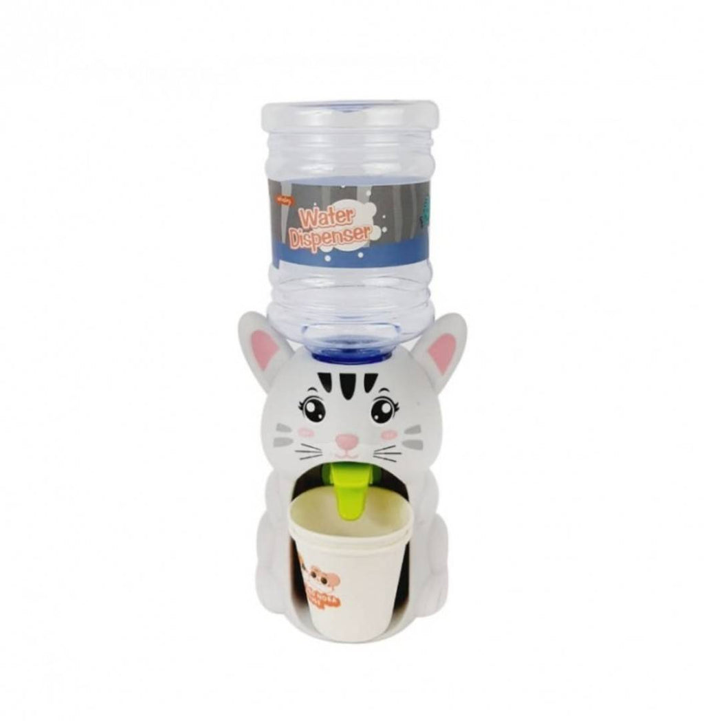 Jucarie Mini Dozator de apa, Pisicuta, 22 cm, gri