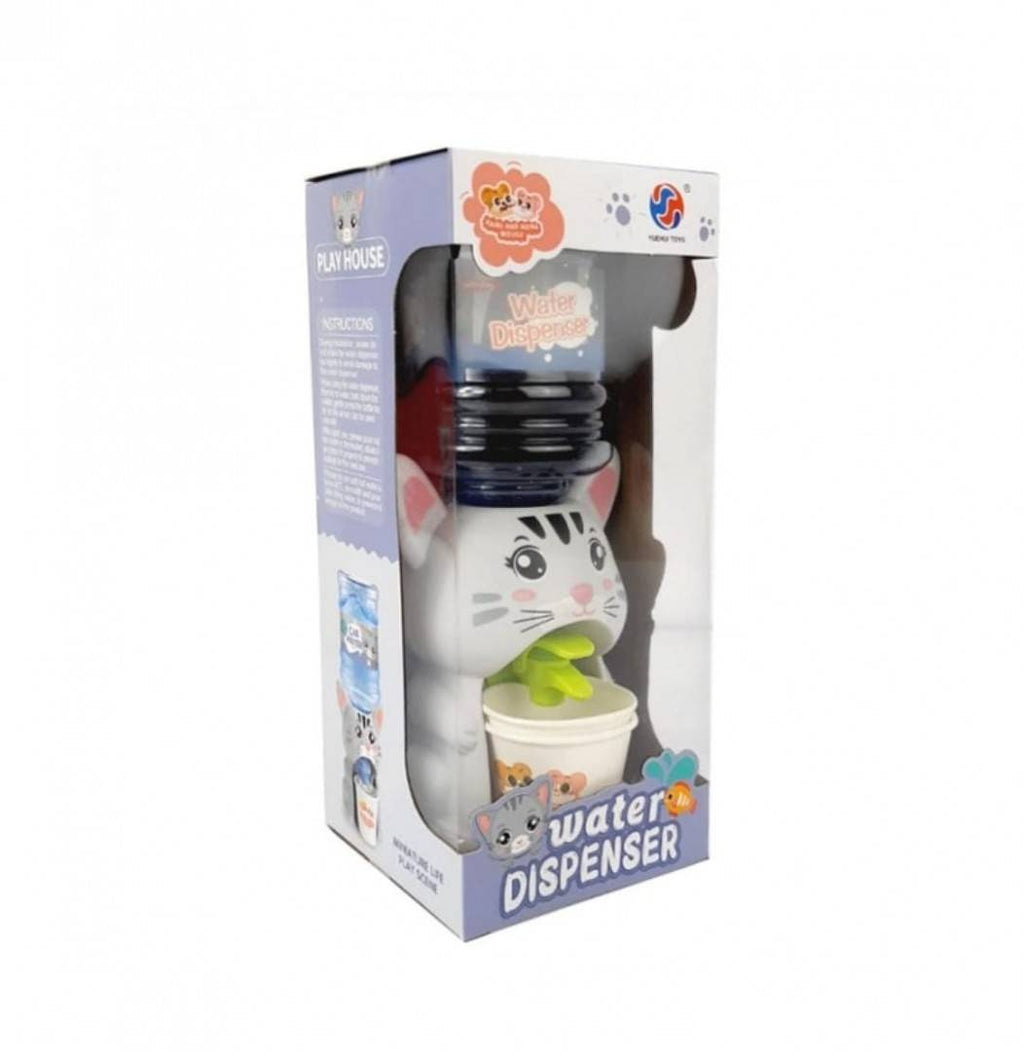 Jucarie Mini Dozator de apa, Pisicuta, 22 cm, gri