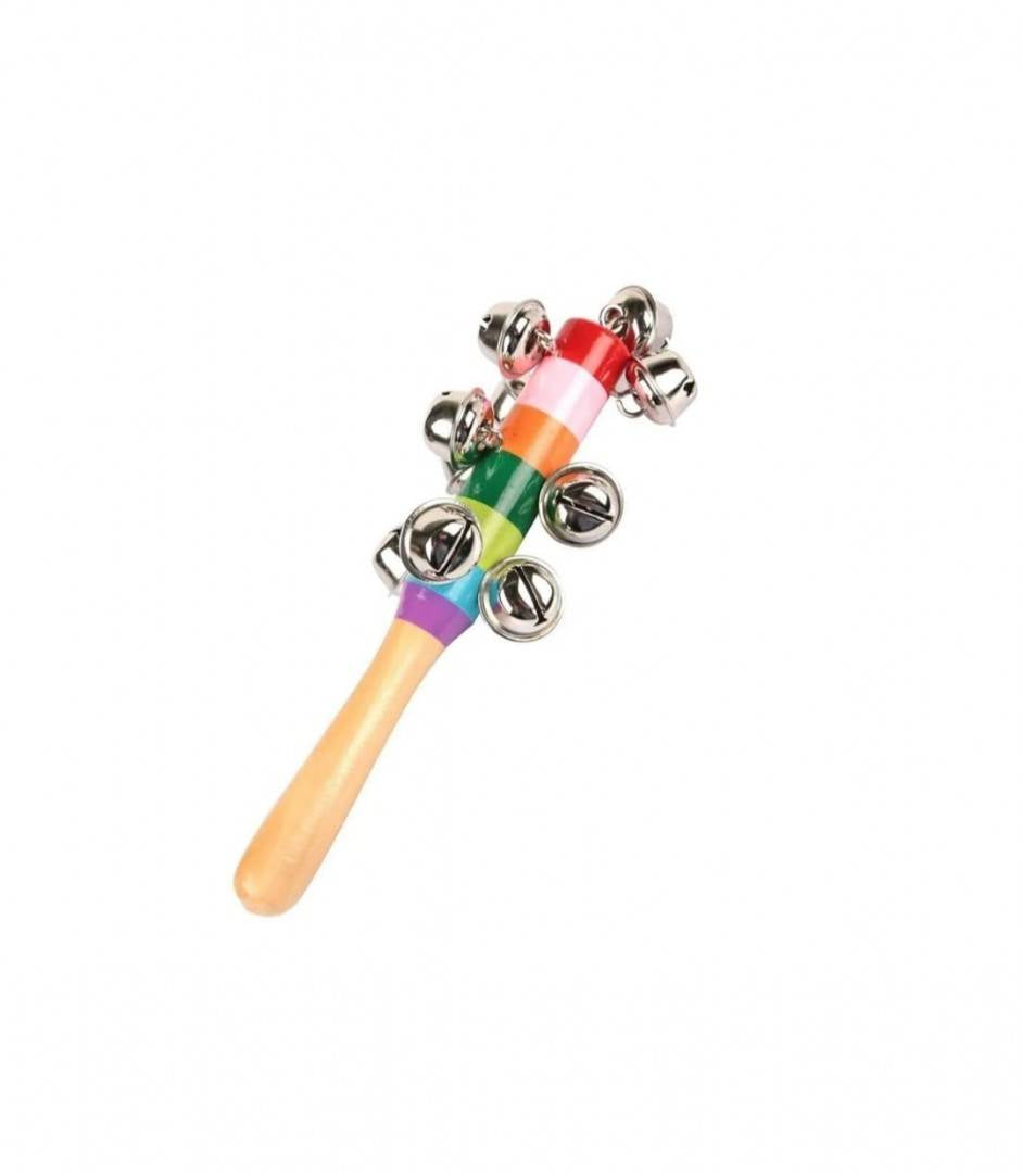 Jucarie muzicala, Clopotei cu maner, multicolor, 19 cm