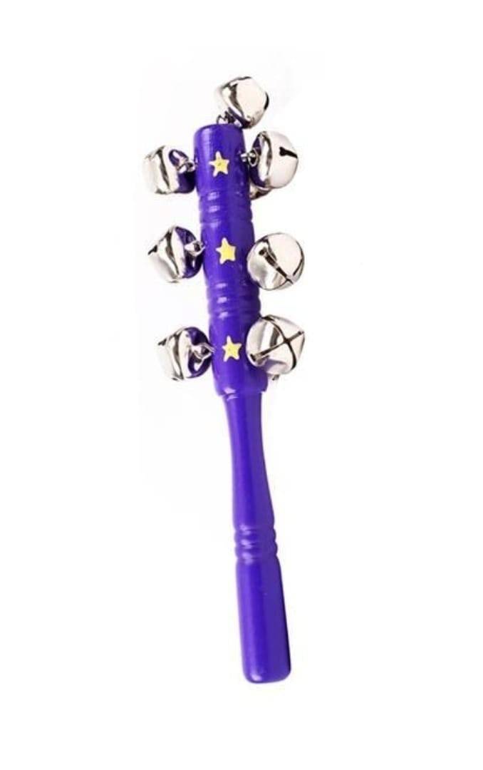 Jucarie muzicala, Clopotei cu maner, albastru, 19 cm
