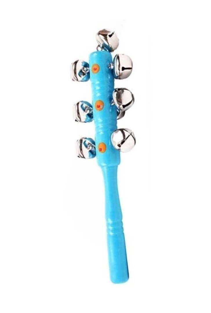 Jucarie muzicala, Clopotei cu maner, bleu, 19 cm