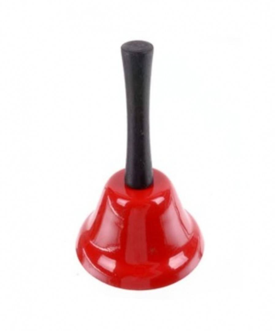 Jucarie muzicala, Clopotel cu maner, rosu, 19 cm