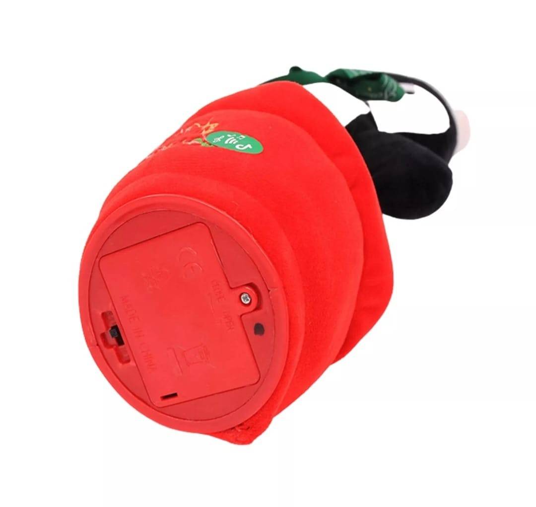 Jucarie Pinguin dansator care repeta, cablu USB, multicolor, 32 cm