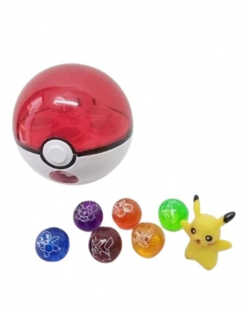 Jucarie Pokemon Click And Go Poke Ball, Pikachu, multicolor, 3 ani+